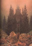 Caspar David Friedrich Cross in the Mountains (mk10) oil on canvas